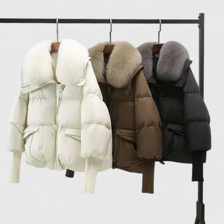 Zyrill | Women’s padded jacket with faux fur collar