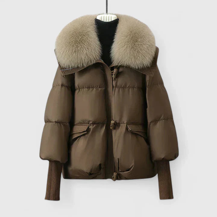 Zyrill | Women’s padded jacket with faux fur collar