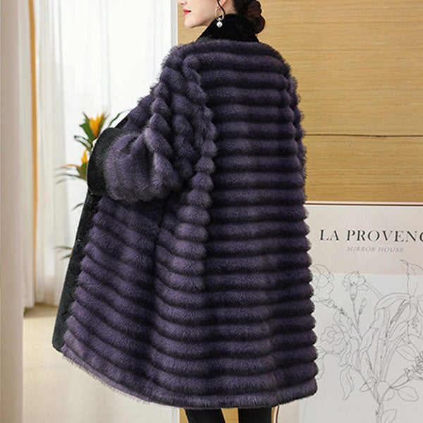 Maricon | Women’s long faux mink fur coat