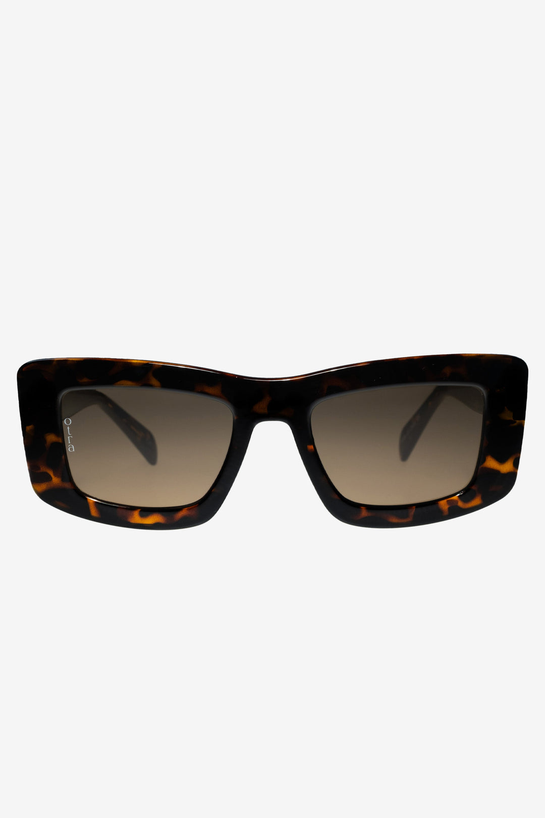 Marsha | Women’s chunky cat-eye sunglasses with brown-tinted lenses