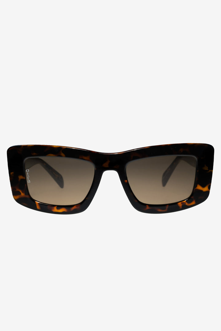 Marsha | Women’s chunky cat-eye sunglasses with brown-tinted lenses