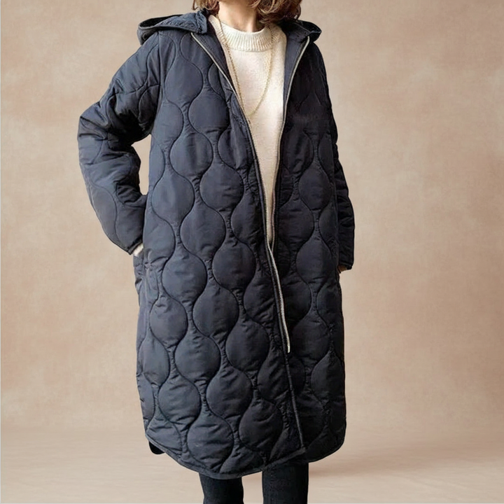 Lailanie | Women’s long quilted hooded coat