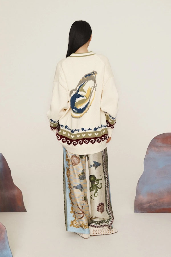 Lyndsey | Women’s organic cotton oversized v-neck cardigan