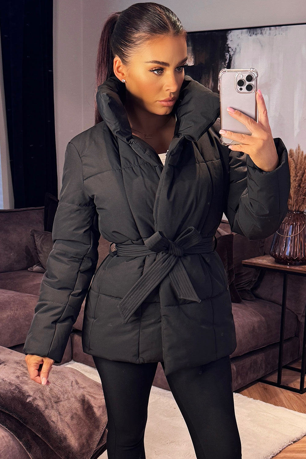 Reya | Women’s duvet padded jacket with belt