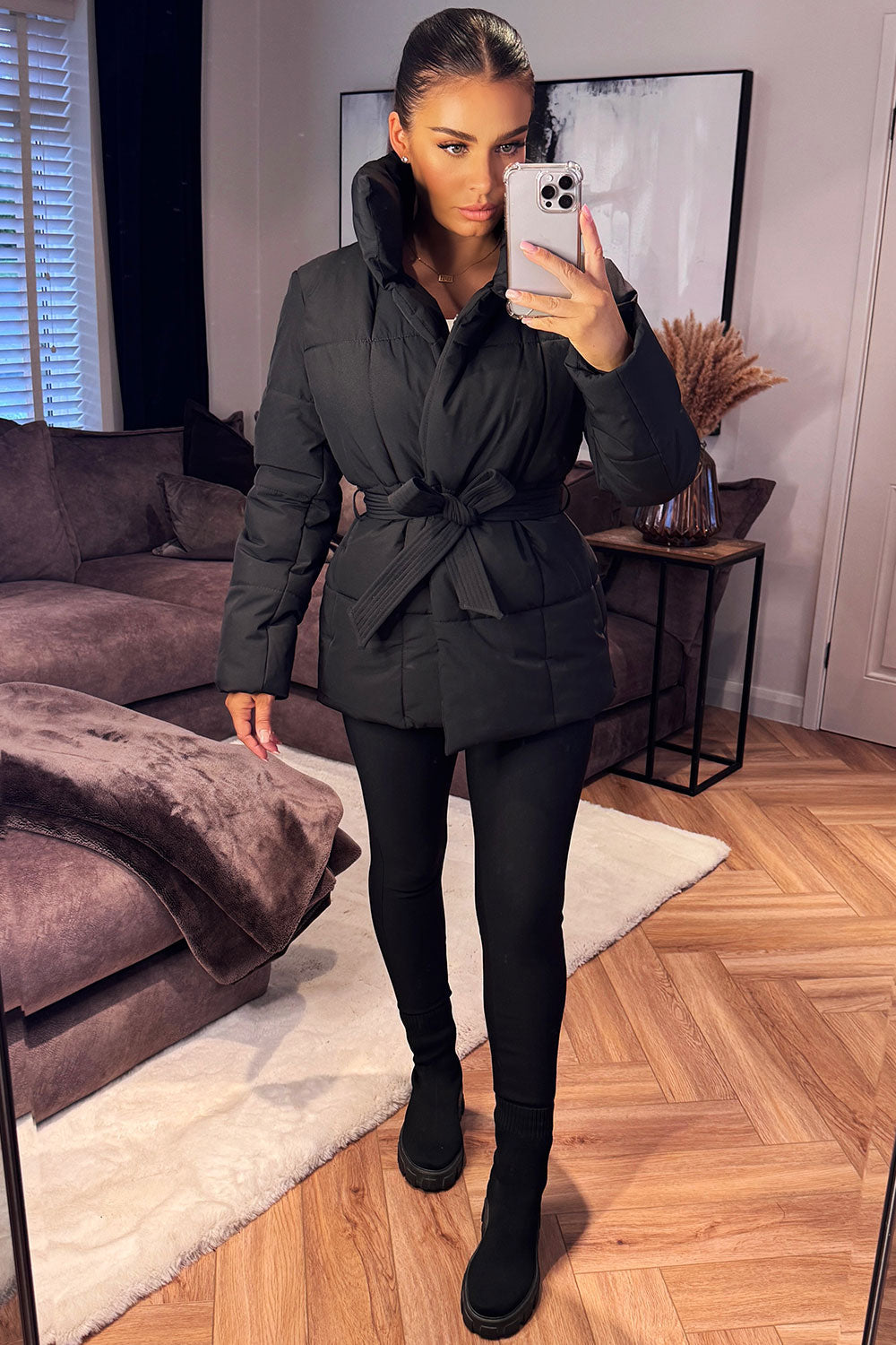 Reya | Women’s duvet padded jacket with belt