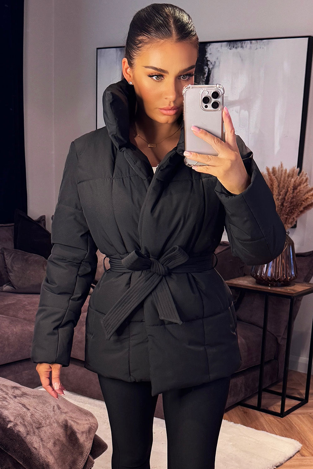 Reya | Women’s duvet padded jacket with belt
