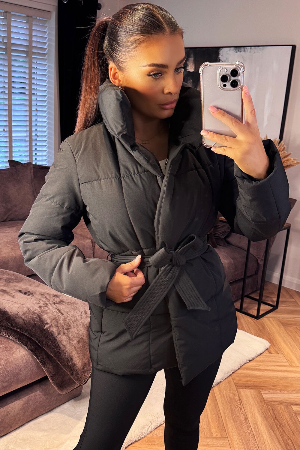 Reya | Women’s duvet padded jacket with belt