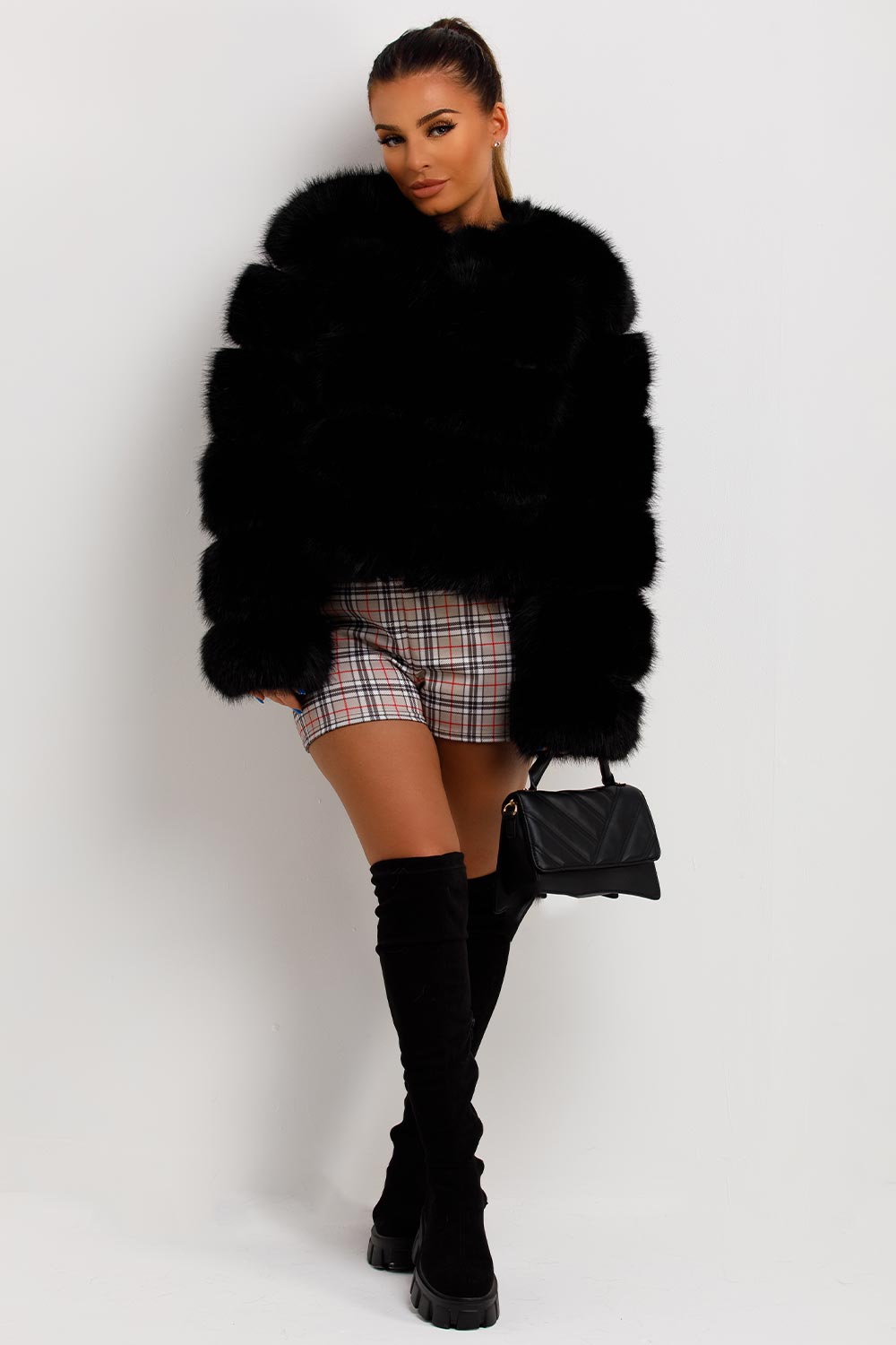 Tenley | Women’s faux fur bubble jacket