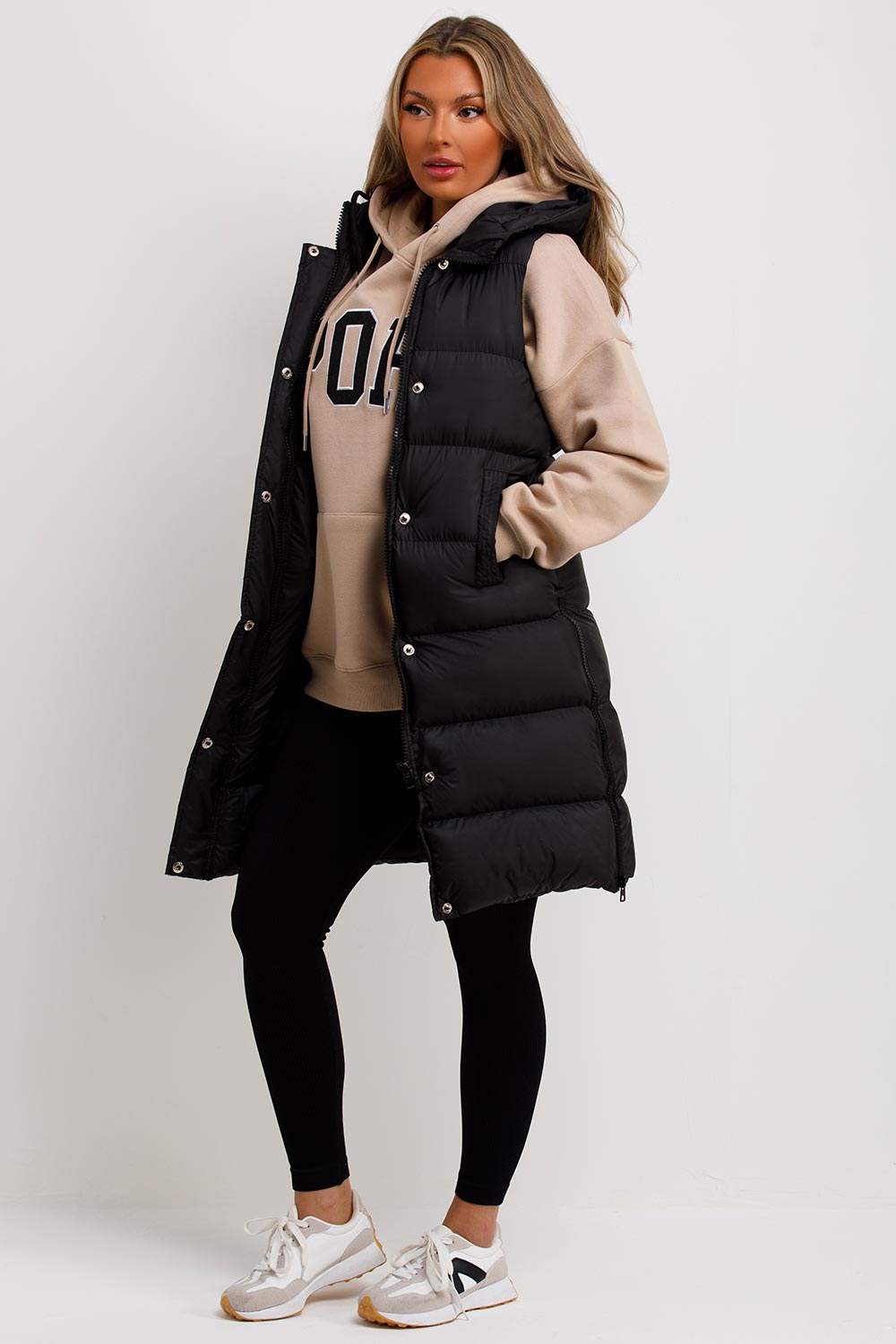 Rilynn | Women’s longline padded hooded vest