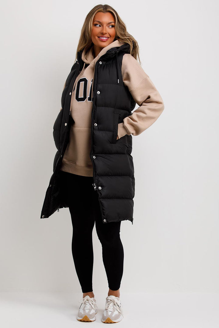 Rilynn | Women’s longline padded hooded vest