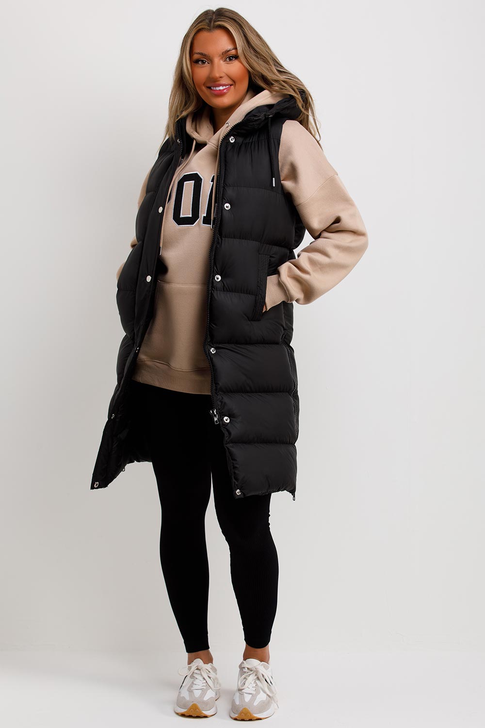 Rilynn | Women’s longline padded hooded vest
