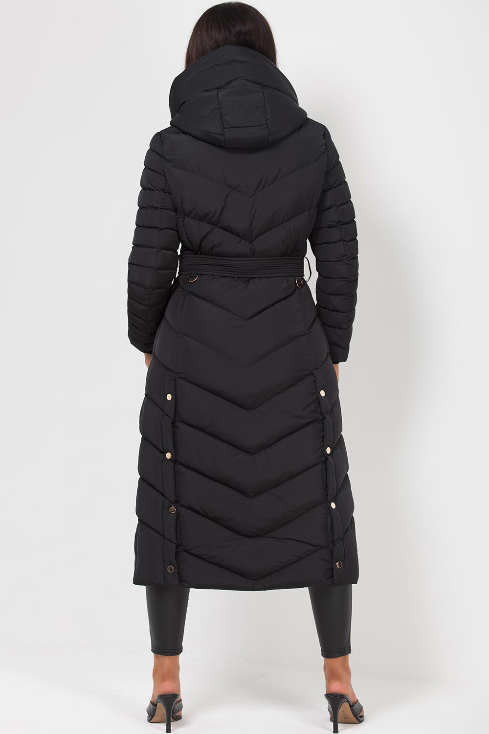 Avalee | Women’s long puffer coat with belt