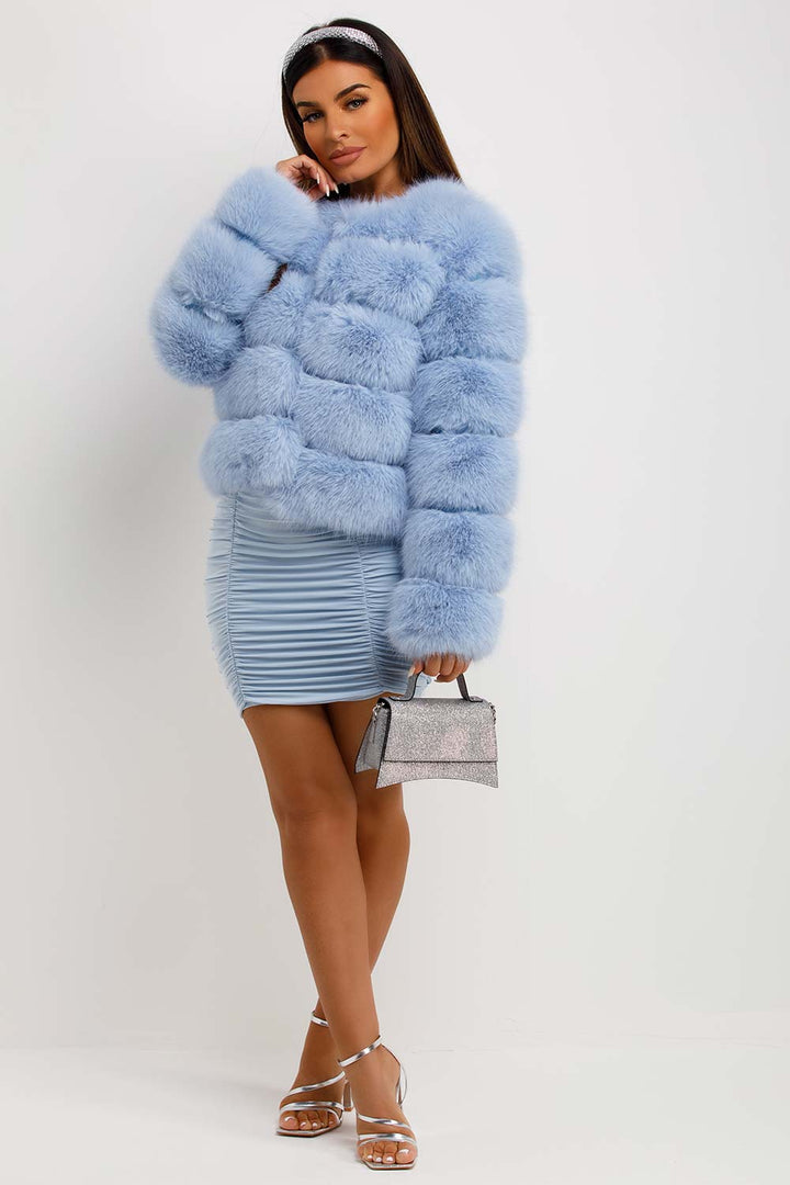 Emeraude | Women’s faux fur bubble jacket