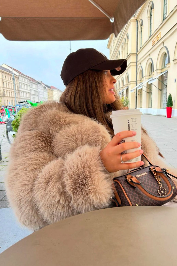 Kamari | Women’s faux fur bubble coat