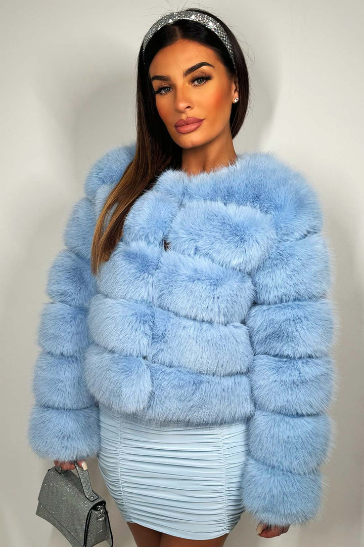 Emeraude | Women’s faux fur bubble jacket