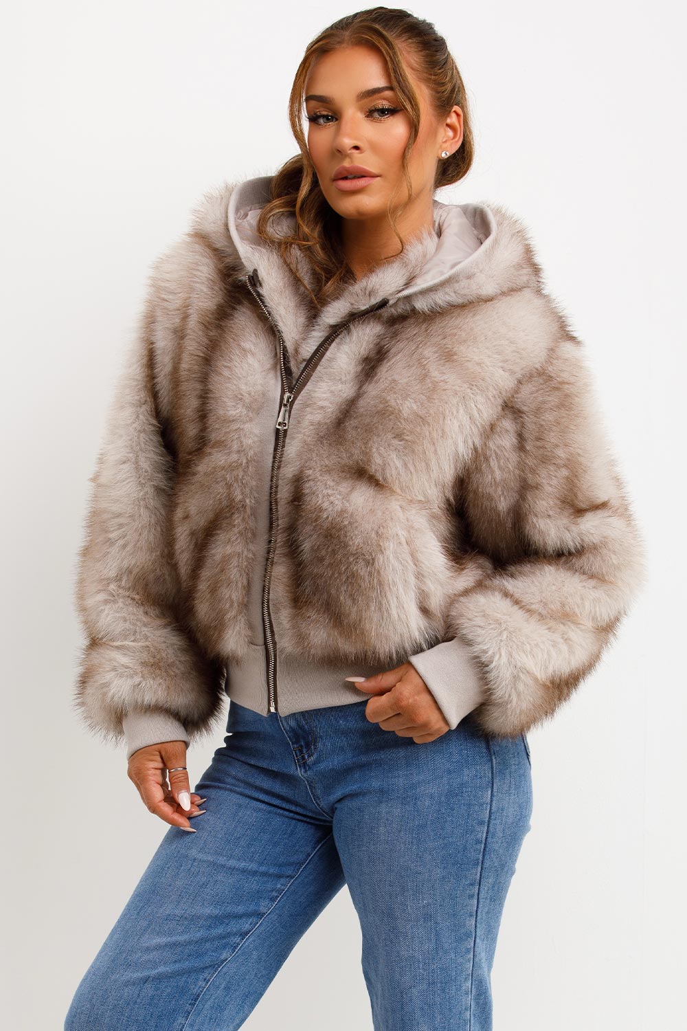 Clarice | Women’s faux fur hooded coat