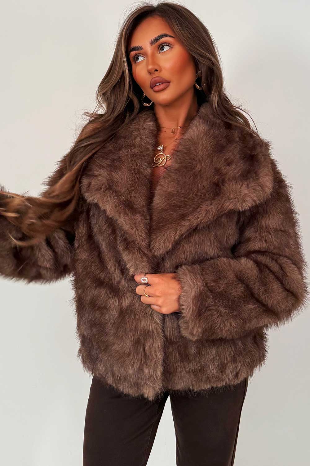 Liviah | Women’s collared faux fur jacket
