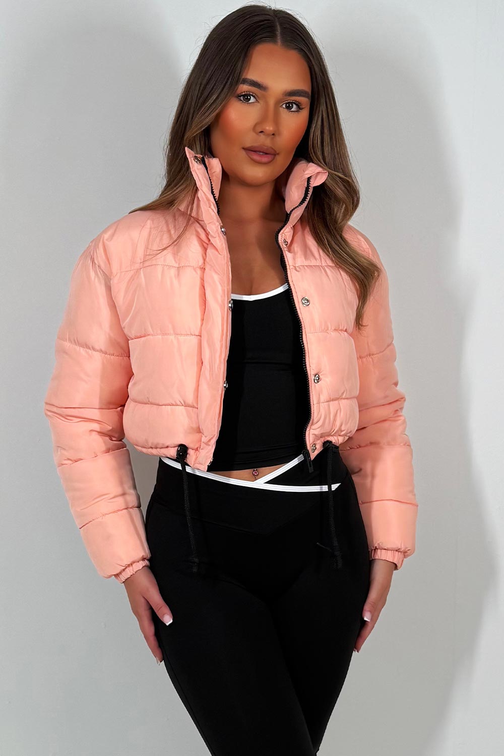 Vailyn | Women’s cropped puffer jacket with drawstring hem