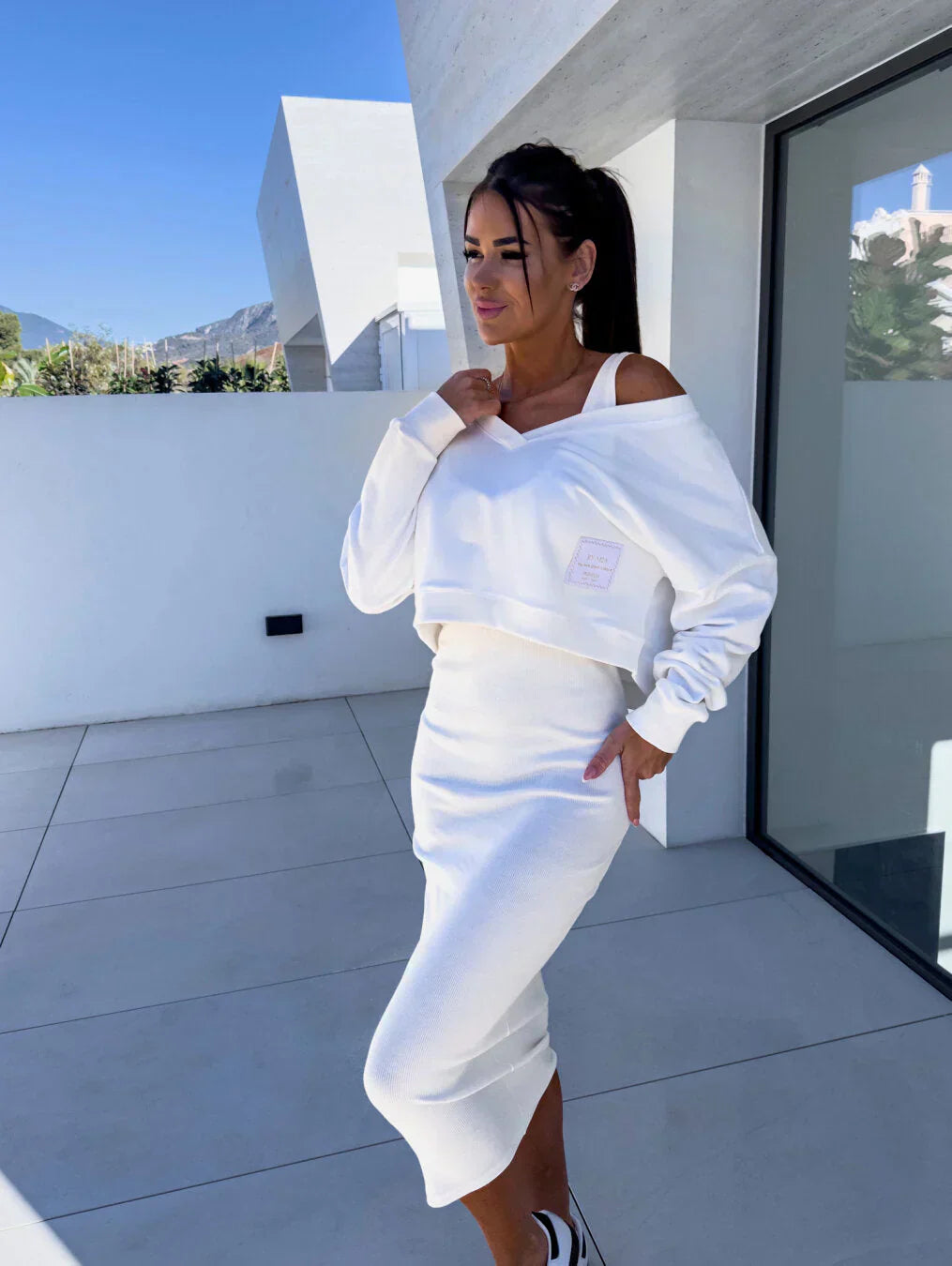 Aubrey | Casual sweatshirt and dress set