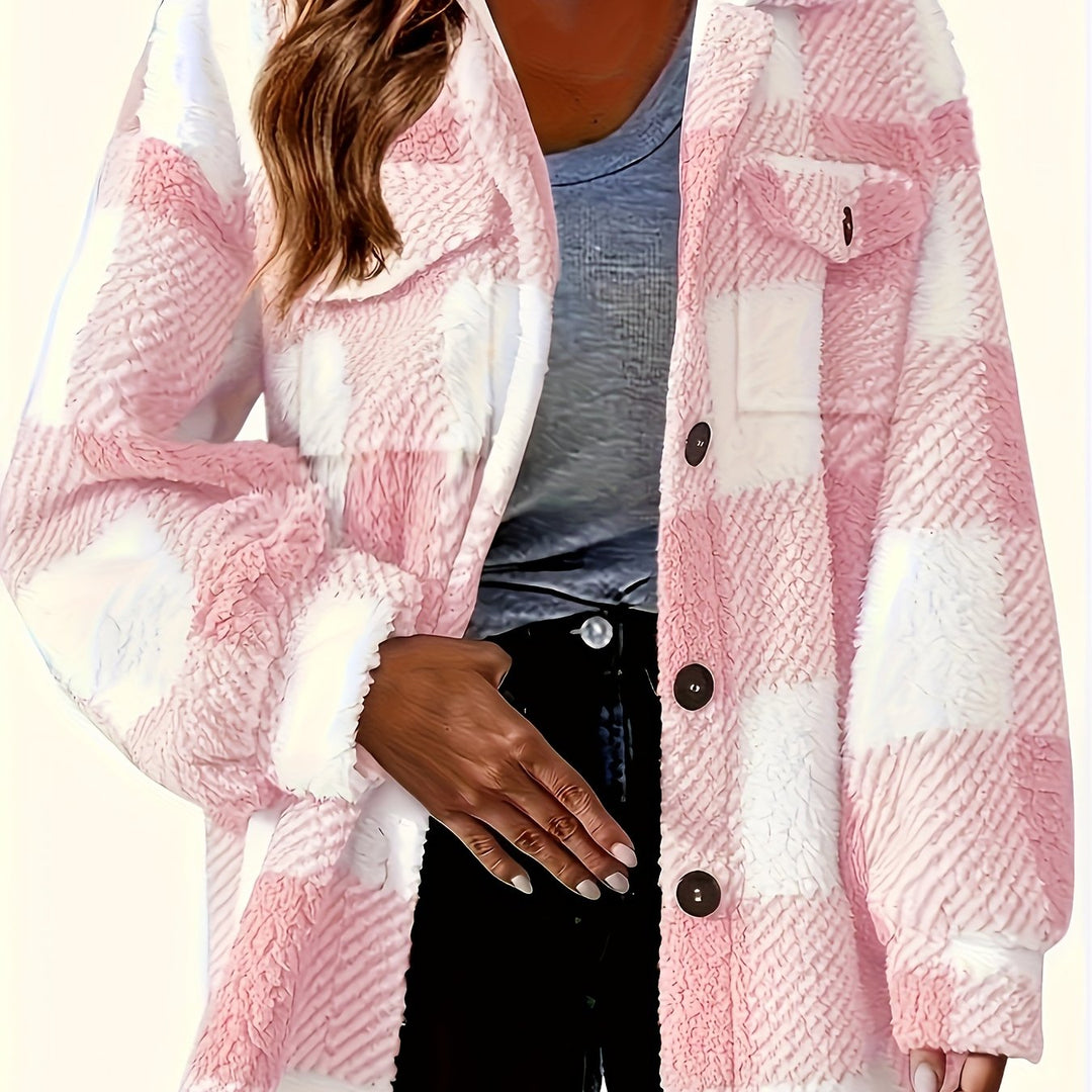 Shar | Women's elegant directional fluffy winter jacket