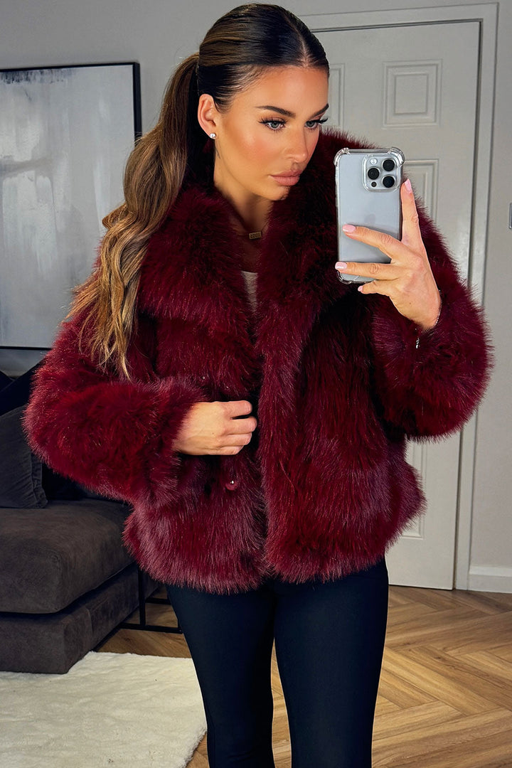 Briarlee | Women’s short plush faux fur jacket