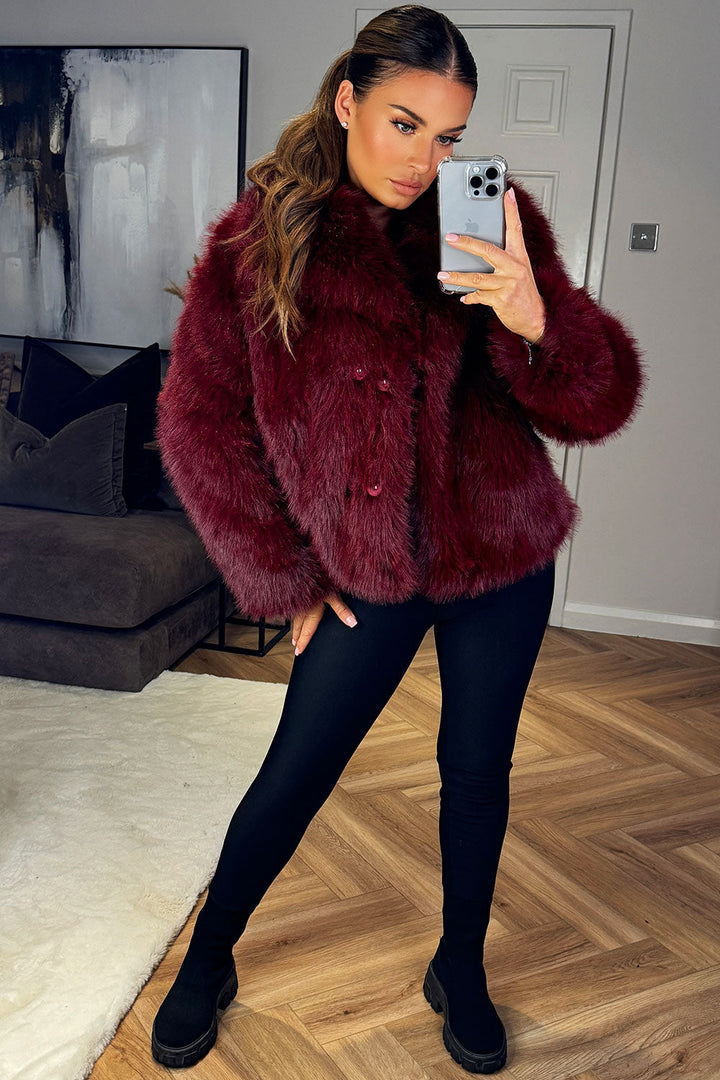 Briarlee | Women’s short plush faux fur jacket