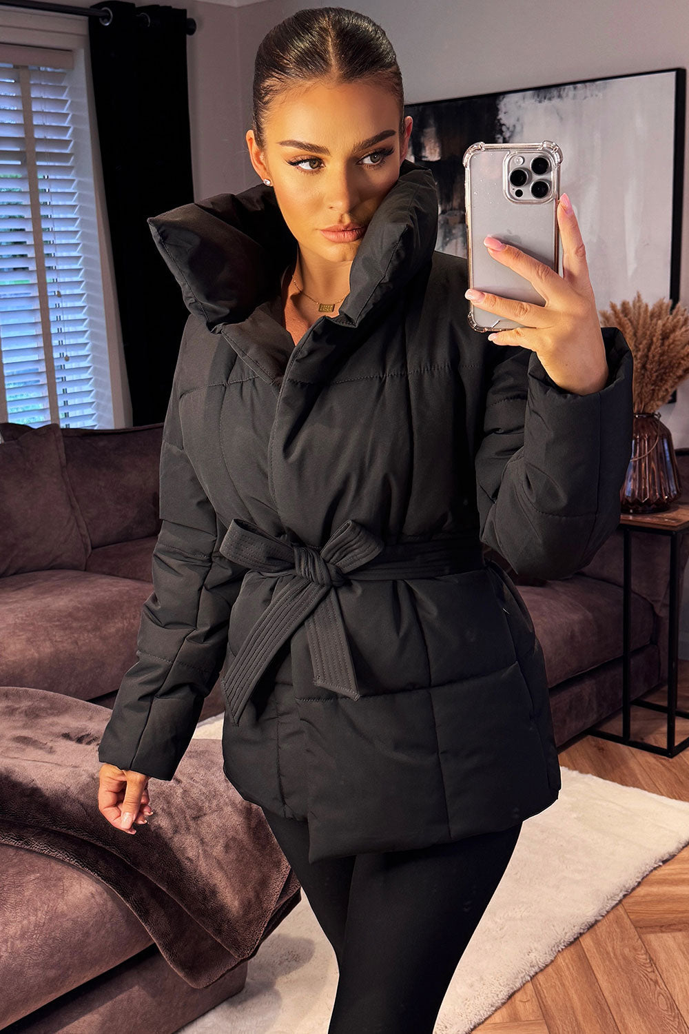 Reya | Women’s duvet padded jacket with belt