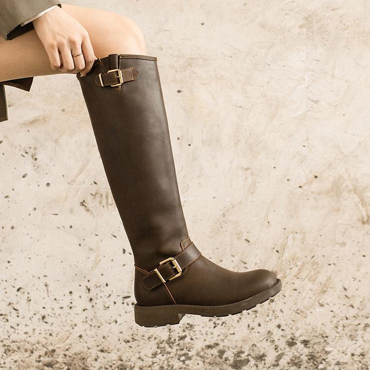 Luna | Women's knee-high western boots with retro edge
