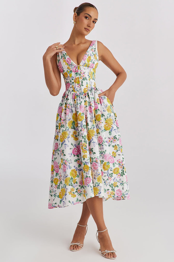Grace | Women’s timeless floral midi dress