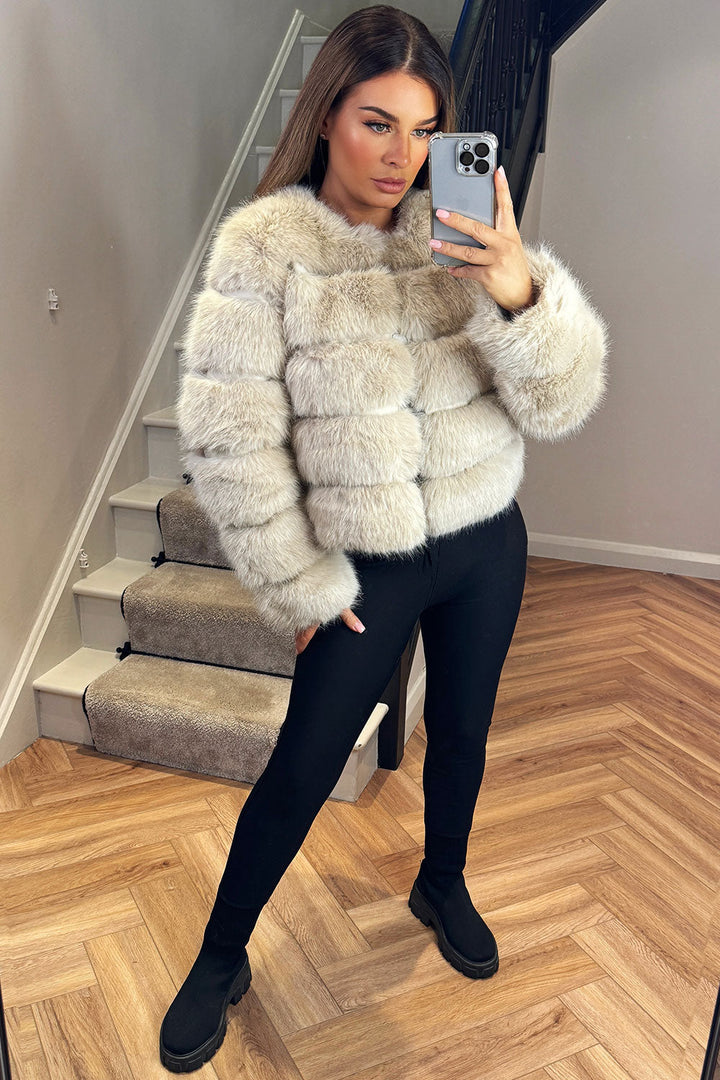 Kamari | Women’s faux fur bubble coat
