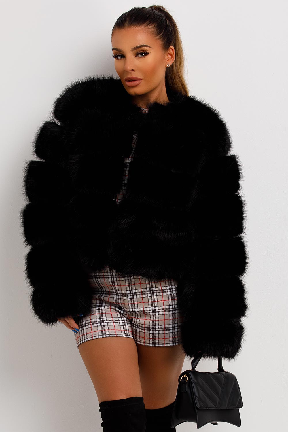Tenley | Women’s faux fur bubble jacket