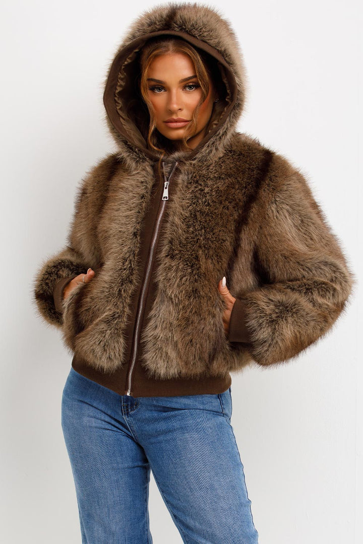 Bellamy | Women’s faux-fur hooded jacket