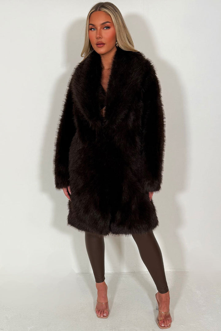 Zadie | Women’s long faux fur coat