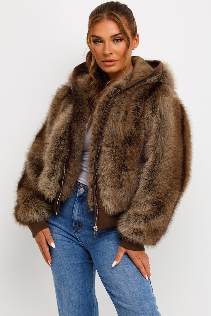 Bellamy | Women’s faux-fur hooded jacket