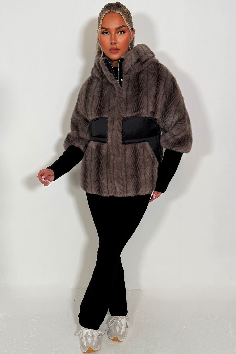 Lilibet | Women’s hooded faux fur jacket
