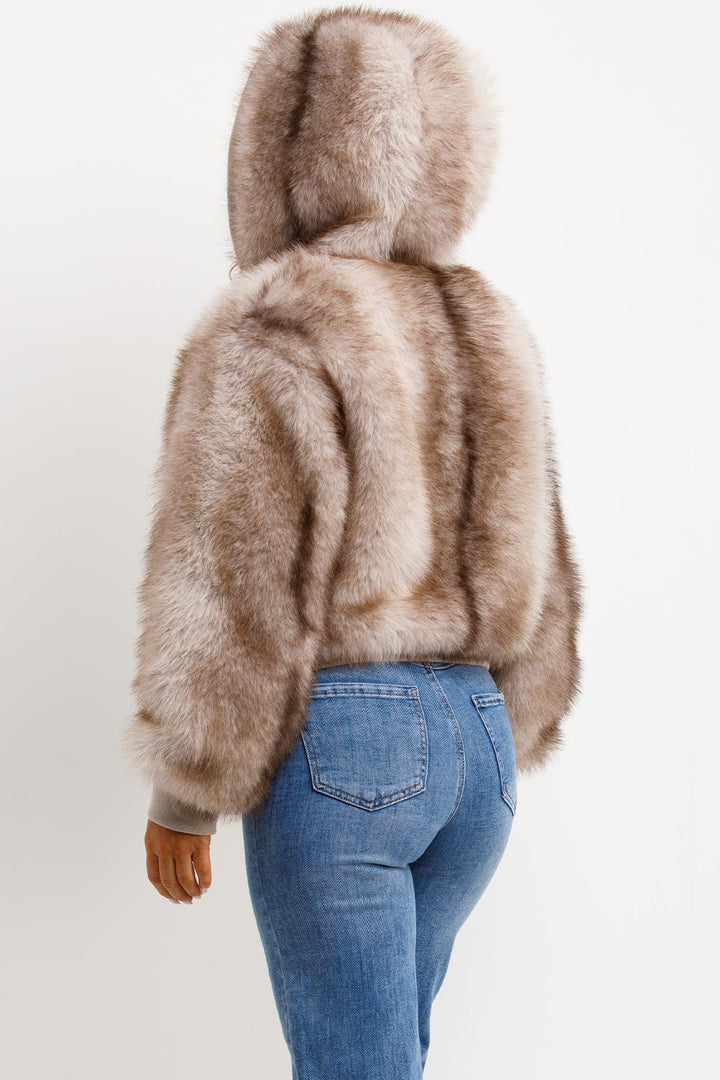 Clarice | Women’s faux fur hooded coat