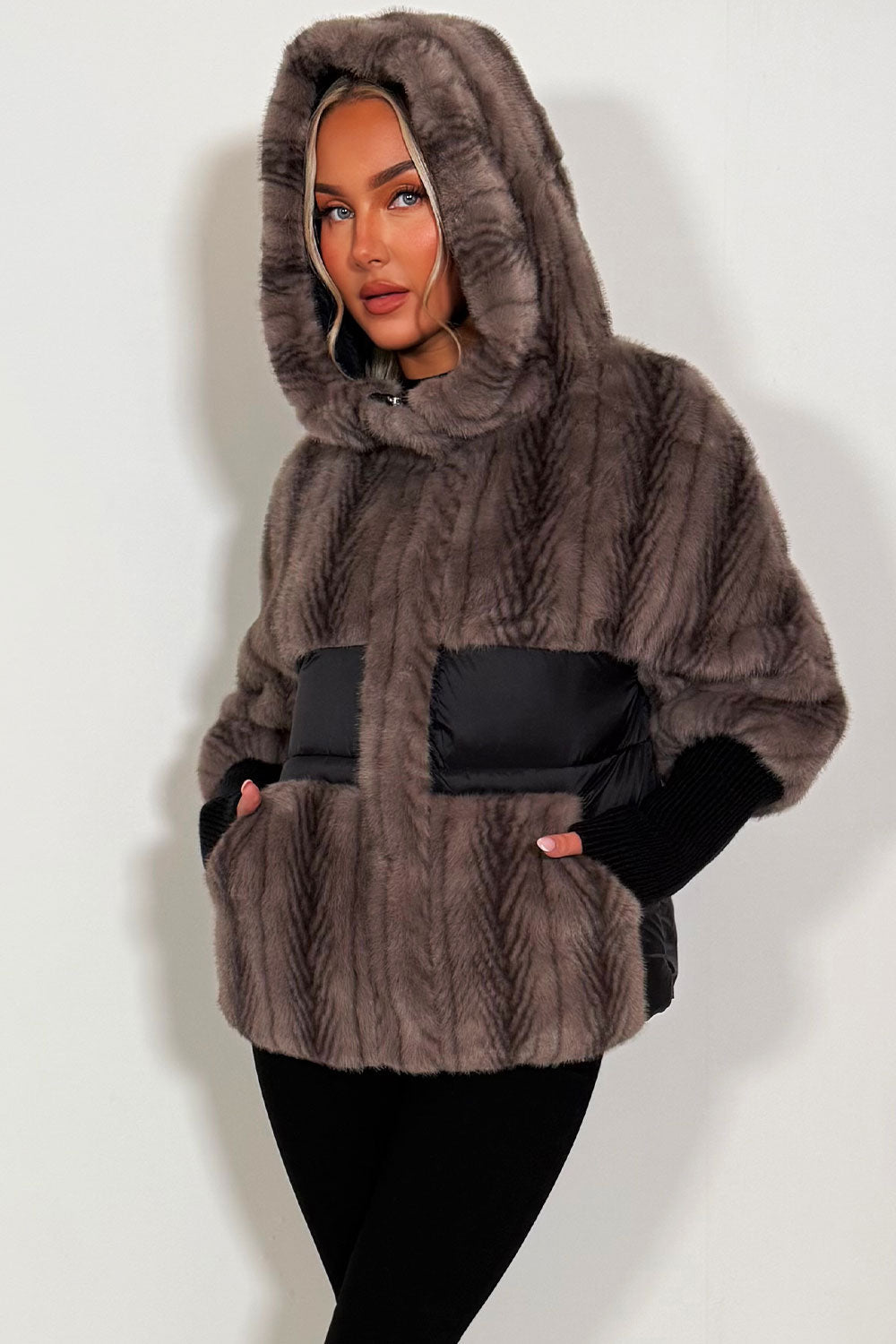 Lilibet | Women’s hooded faux fur jacket