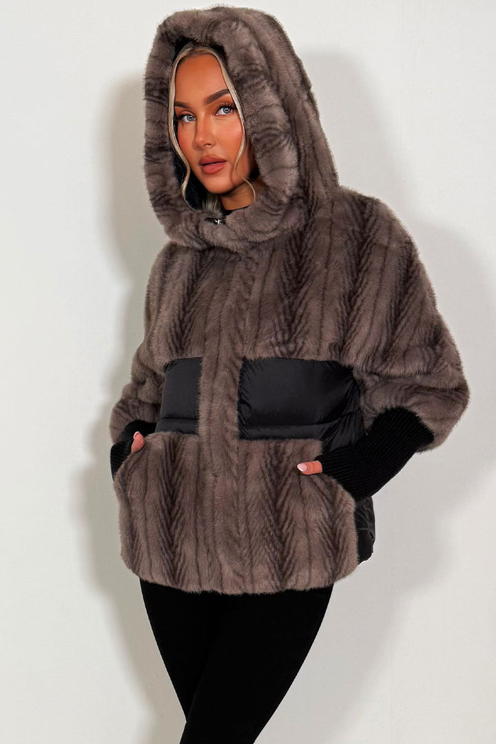 Lilibet | Women’s hooded faux fur jacket