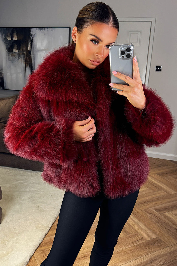 Briarlee | Women’s short plush faux fur jacket