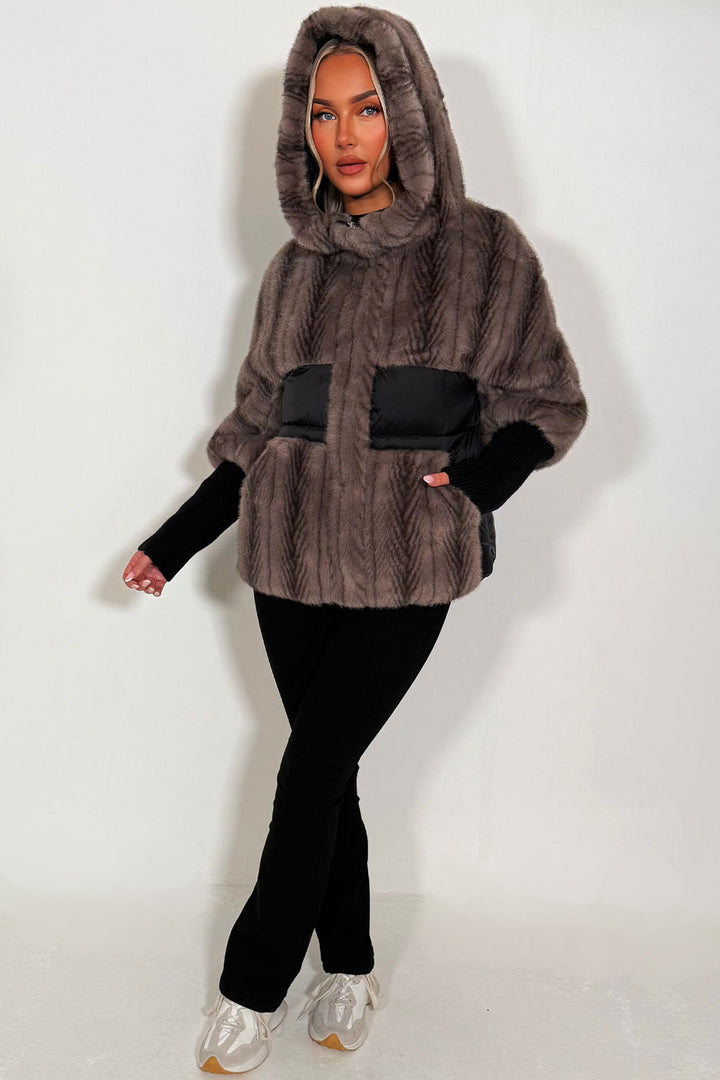 Lilibet | Women’s hooded faux fur jacket