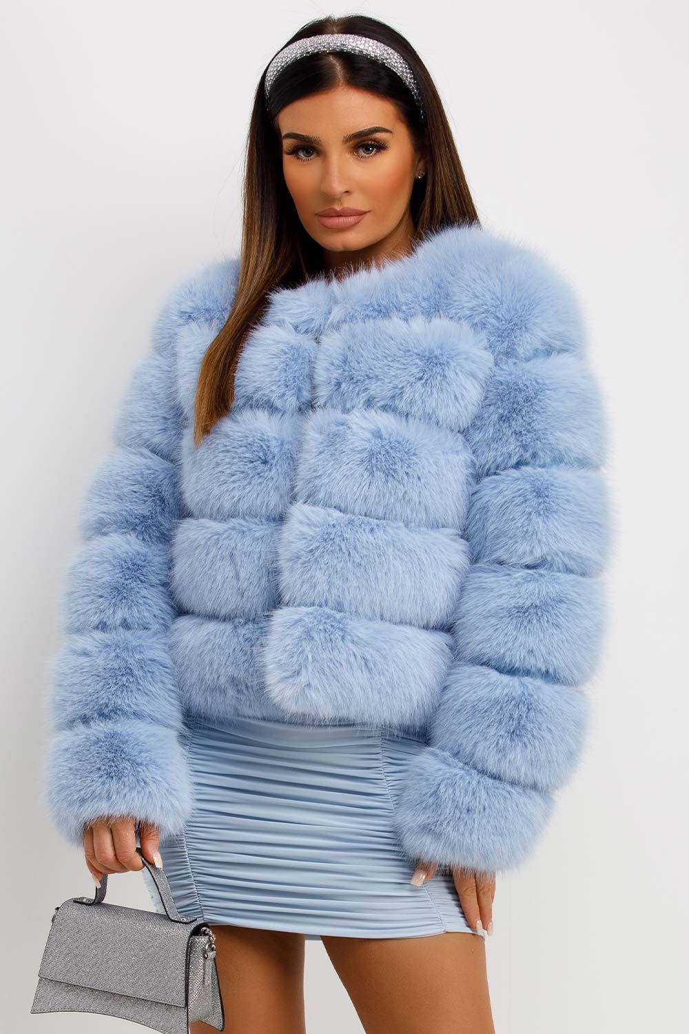 Emeraude | Women’s faux fur bubble jacket