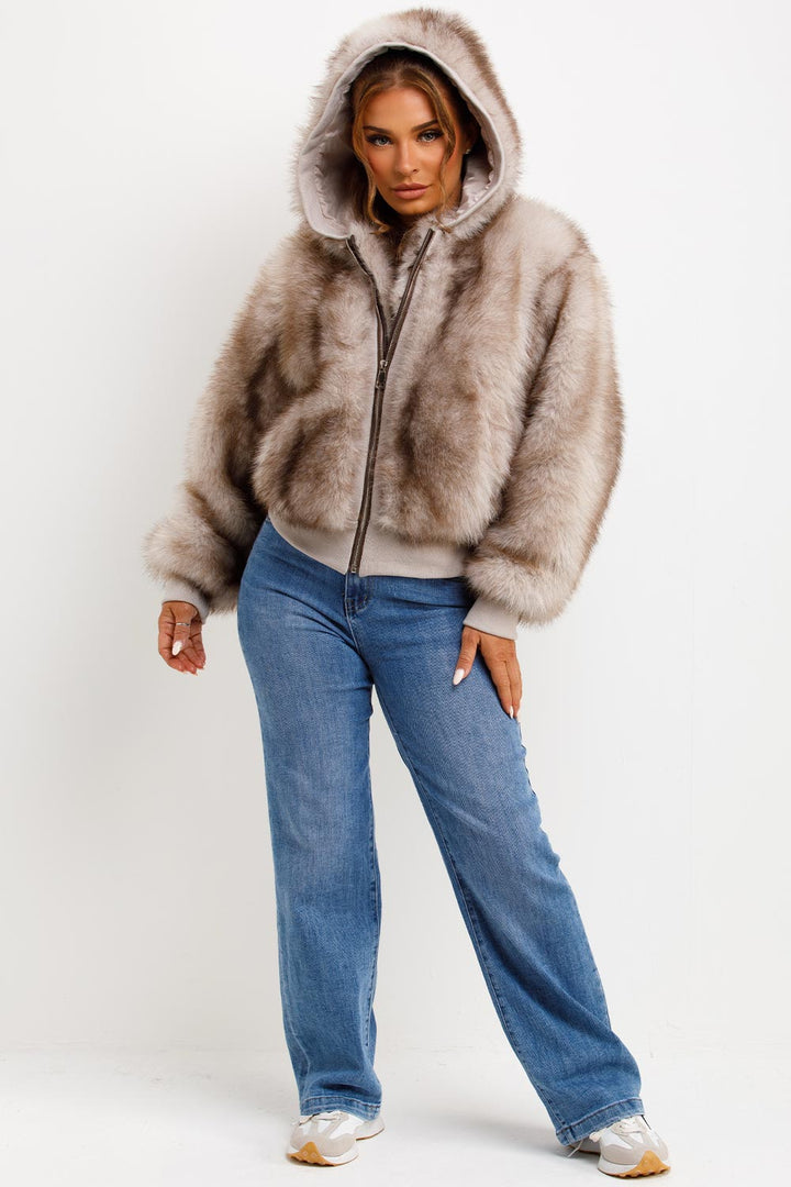Clarice | Women’s faux fur hooded coat