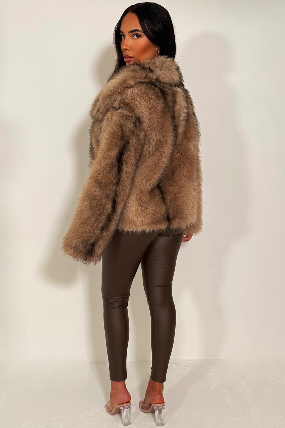 Imani | Women’s collared faux fur jacket