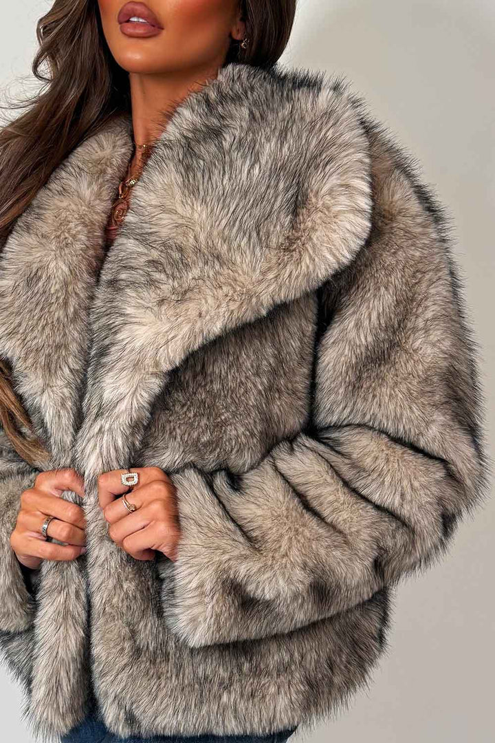 Vesper | Women’s collared faux fur jacket