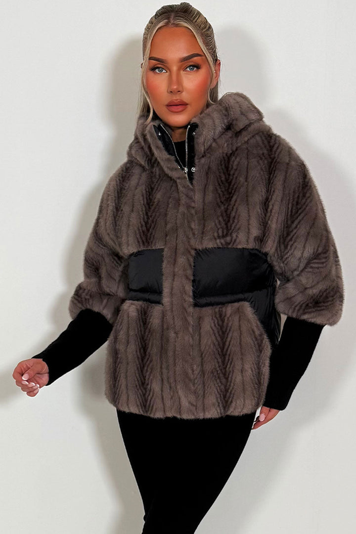Lilibet | Women’s hooded faux fur jacket