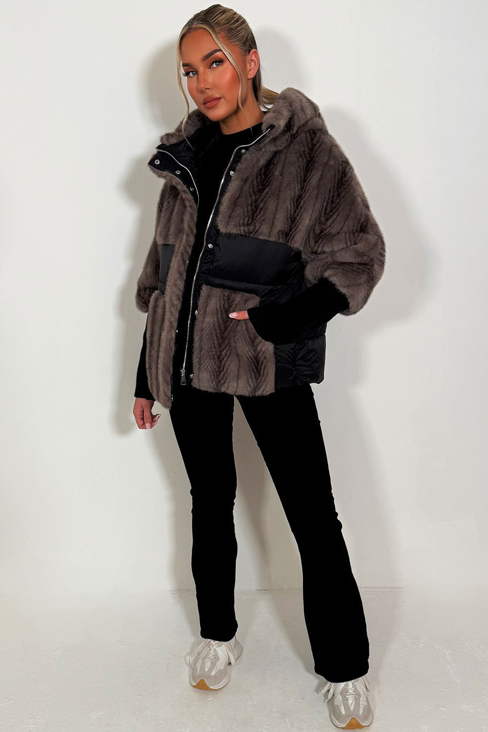 Lilibet | Women’s hooded faux fur jacket
