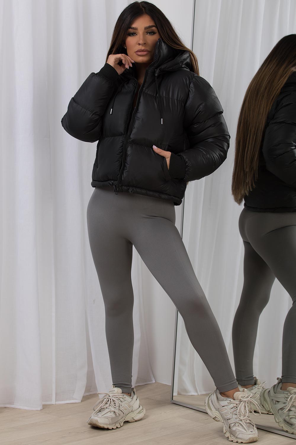 Kahlani | Women’s puffer jacket with detachable hood