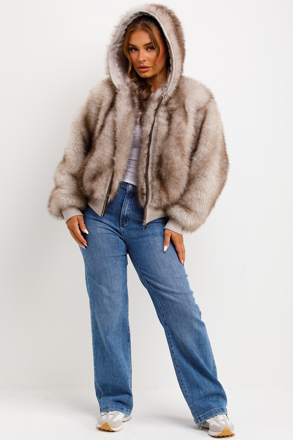 Clarice | Women’s faux fur hooded coat