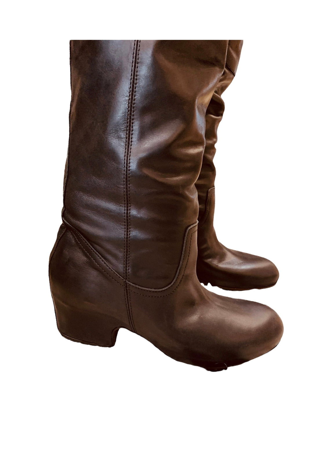 Merlyn | Women’s leather wedge knee-high boots