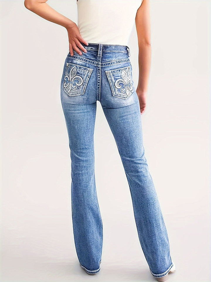 Caitlyn | Women’s slim-fit jeans with embroidered detail and modern silhouette